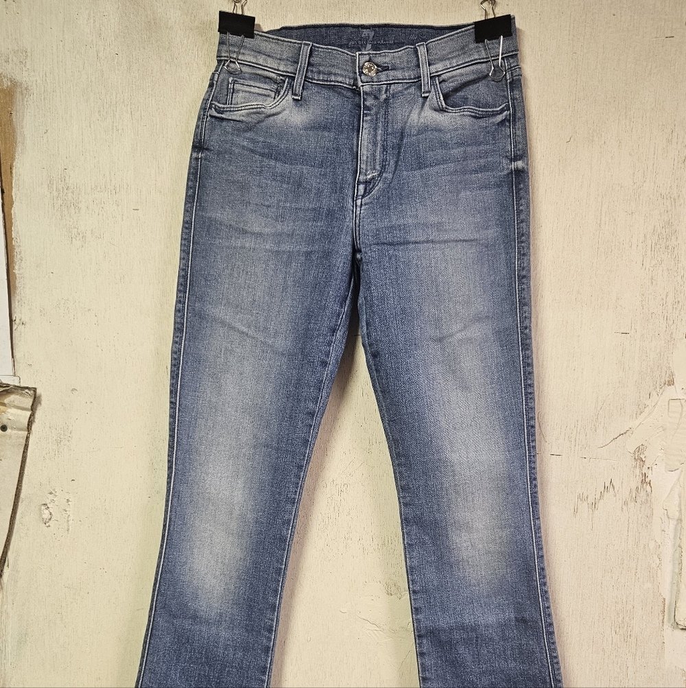 7 For All Mankind Light Blue Flare Jeans